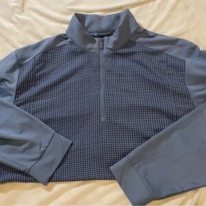 Callaway Men's Two-Tone Blue Quarter-Zip Jacket